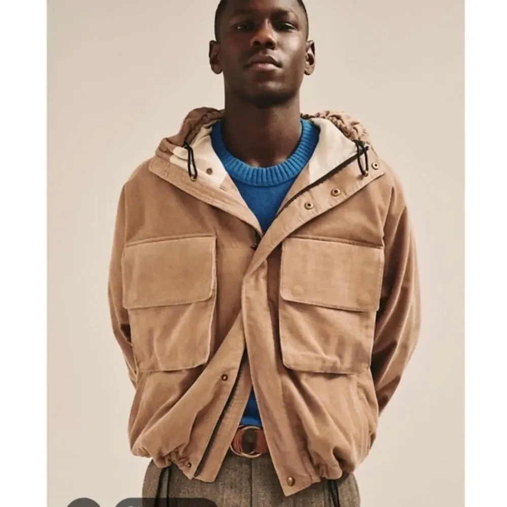 BANANA REPUBLIC LOOSE-FIT CORDUROY UTILITY JACKET, SIZE S